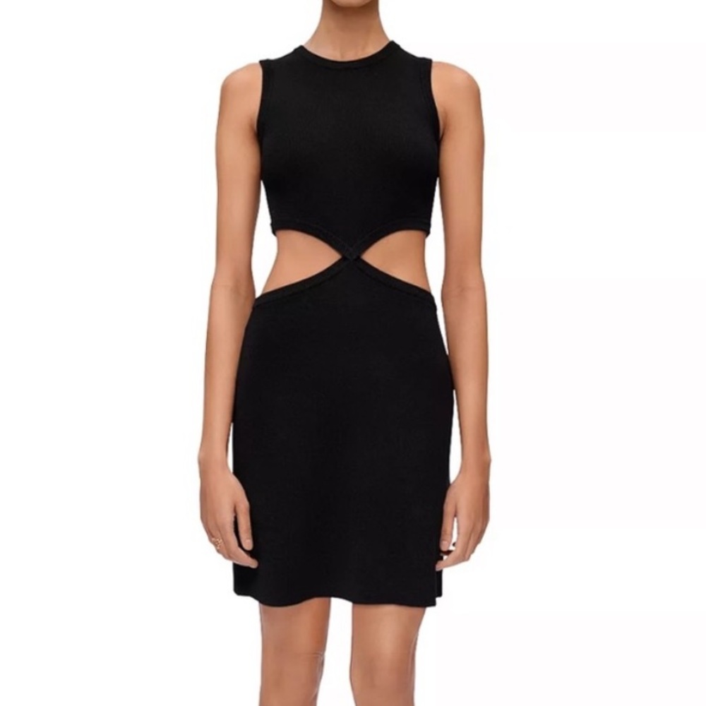 Maje Black knit mini Dress